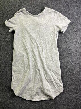 Ivivva Lululemon Dress Girls XL Gray T Shirt Short Sleeve Pockets Casual Jersey